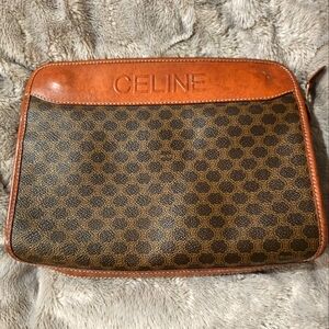 Celine Rare Organizer Compartment Pouch